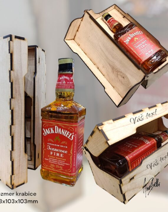 Drevená krabica na Jack Daniel´s