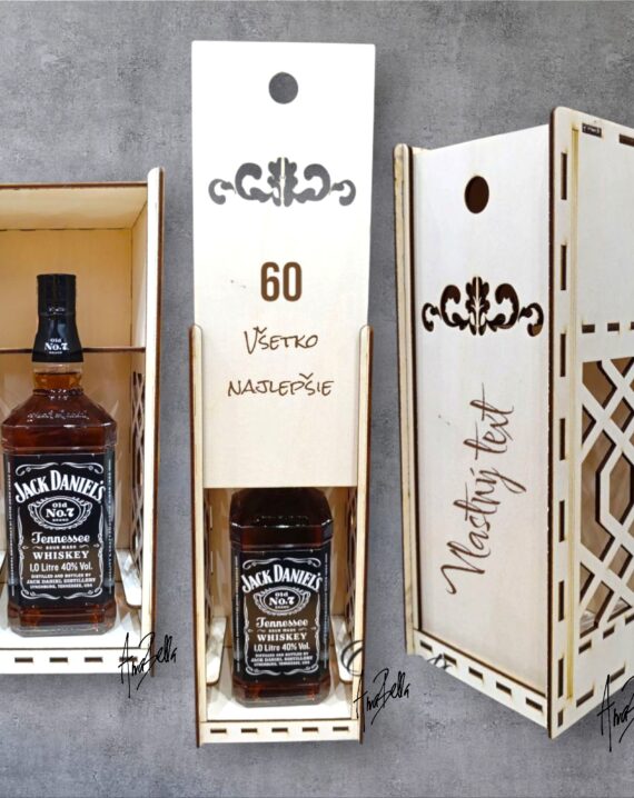 Drevená krabica na Jack Daniel´s